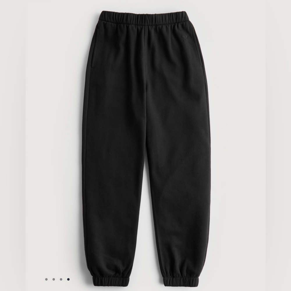 American Eagle Fleece Black Joggers